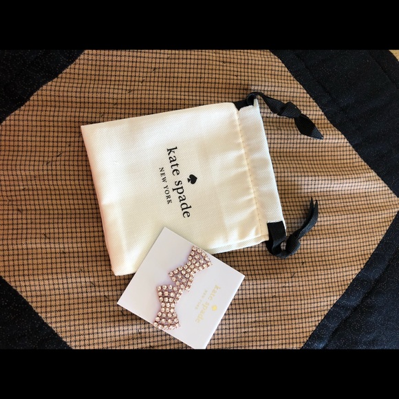 ❌SOLD❌♠️Kate Spade Bow Earrings♠️ - Picture 2 of 2